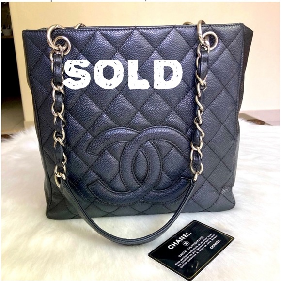 Auth Chanel Caviar Petite Shopper Tote Bag - Picture 1 of 17